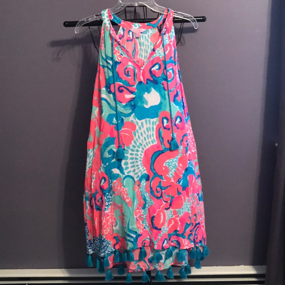 Lilly Pulitzer Roxi Dress in Coral Reef So jelly